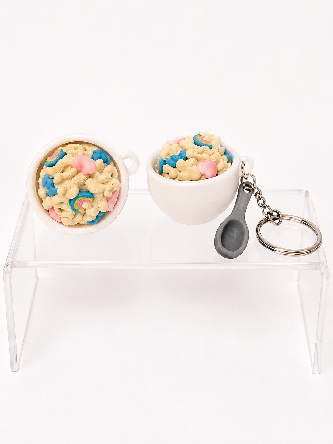 Cereal Bowl Clicker Keychain