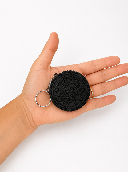 Oreo-Inspired Clicker Keychain