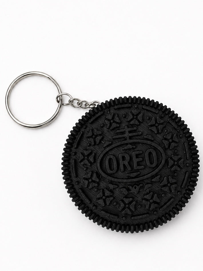 Oreo-Inspired Clicker Keychain