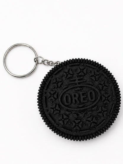 Oreo-Inspired Clicker Keychain