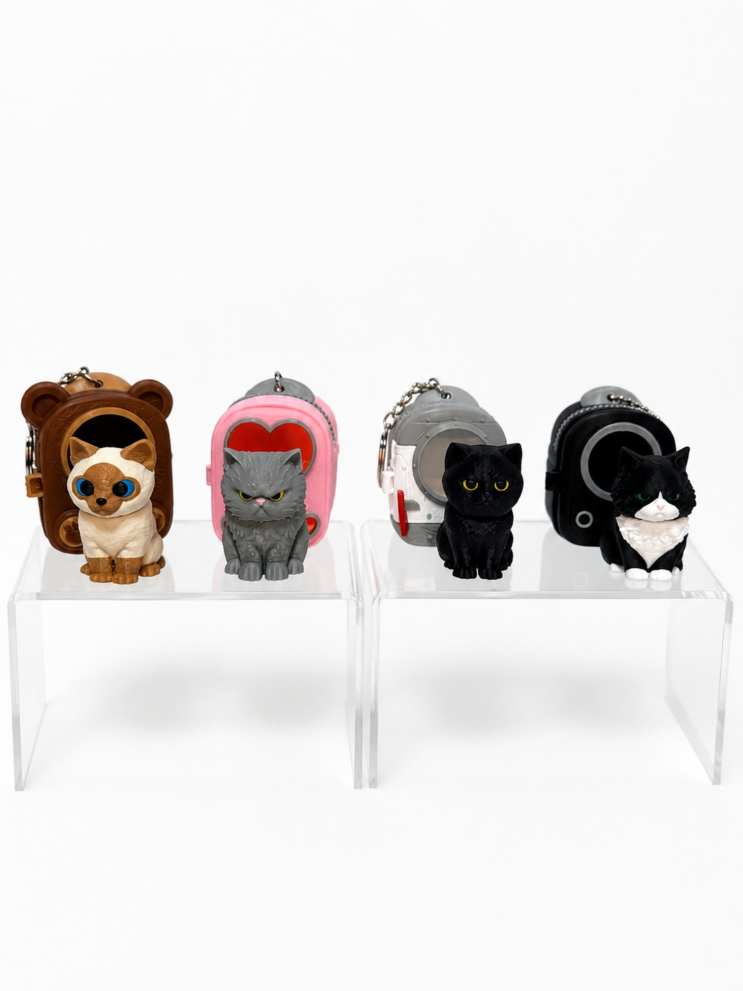 Adopt-a-Cat Backpack Keychain