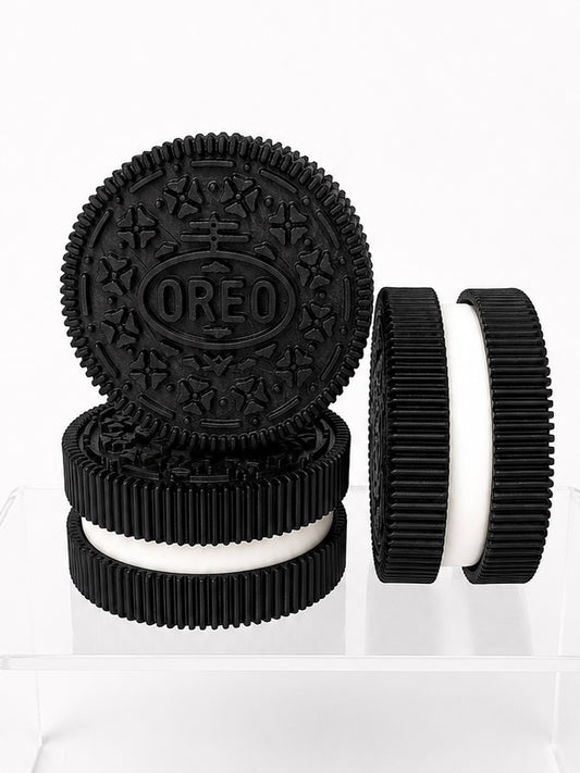 Oreo-Inspired Clicker Keychain