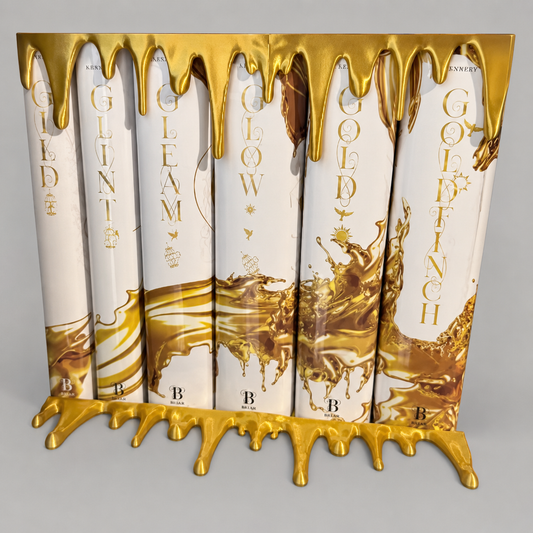 Gilded Drip Bookshelf Accent
