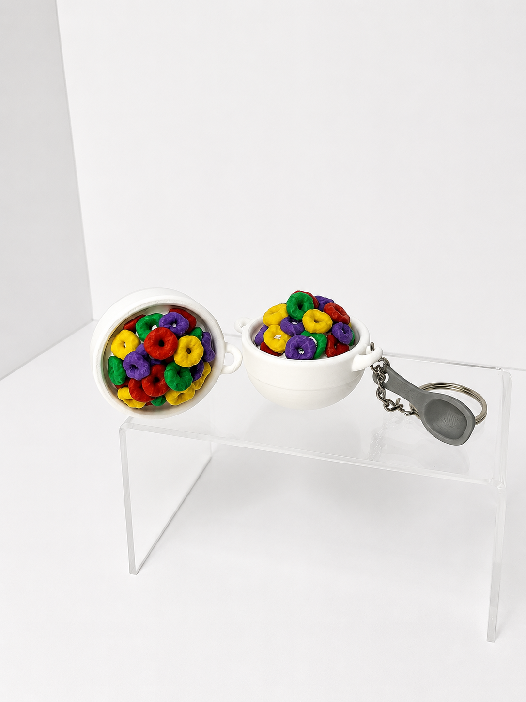 Cereal Bowl Clicker Keychain