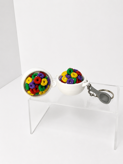 Cereal Bowl Clicker Keychain
