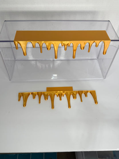 Gilded Drip Bookshelf Accent